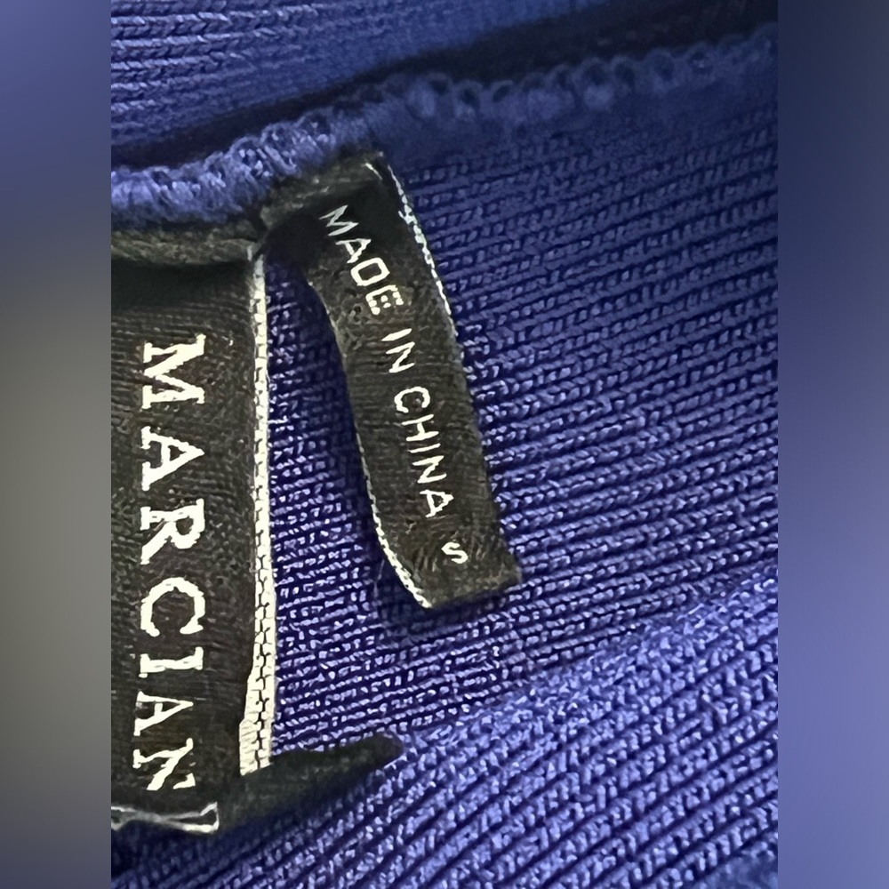Guess by Marciano Royal blue bandage/ bodycon midi dress, Size small - Picture 9 of 9
